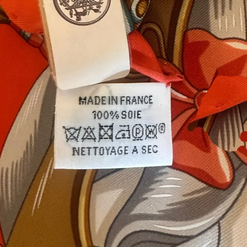 Hermès Harnais de Coeur Silk Carré 90 Scarf | Equestrian Print